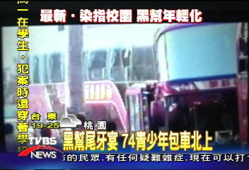 黑幫尾牙宴 74青少年包車北上