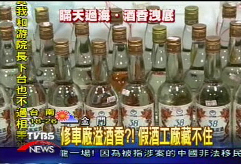 修車廠溢酒香?! 假酒工廠藏不住