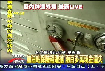 年初六加油站遭搶 金庫2百萬飛了