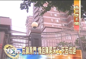 反鎖房門 情侶陳屍床上 死因成謎