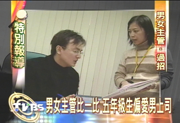 男女主管比一比 五年級生偏愛男上司