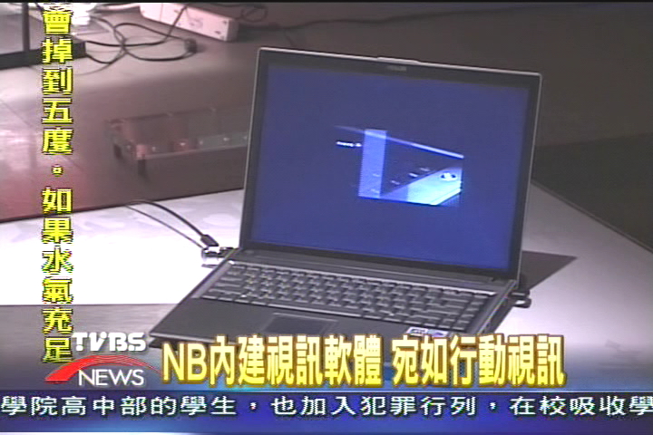 NB內建視訊軟體　宛如行動視訊