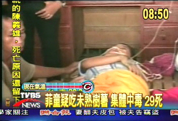 菲童吃樹薯點心集體中毒　29死