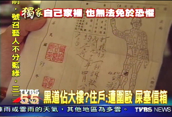 黑道佔大樓? 住戶:遭圍毆 屎塞信箱
