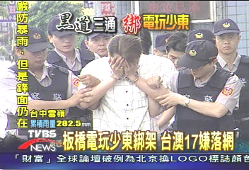 板橋電玩少東綁架 台澳17嫌落網