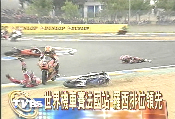MOTOGP激鬥 摔車轉倒鏡頭直擊