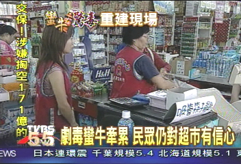 千面人四處放毒 市郊超市先倒楣