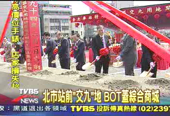 北市站前「交九」地 BOT蓋綜合商城