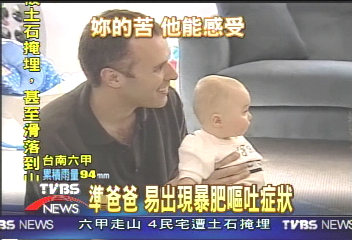 美研究:老婆懷孕 老公也會想吐