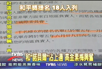衝衝衝助原民！高金爭諾貝爾提名