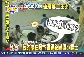 〈獨家〉「我的槍在哪」? 張錫銘嚇壞小護士