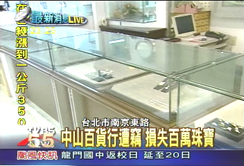趁「颱」打劫! 賊破門偷170萬珠寶