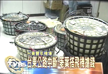 台東公路中斷　荖葉搭飛機搶錢