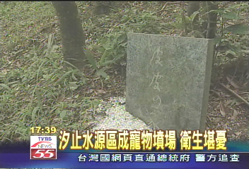 〈獨家〉汐止水源區成寵物墳場 衛生堪憂