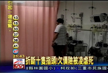 折斷十隻指頭! 欠債險被凌虐死