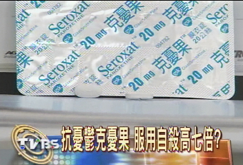 抗憂「克憂果」　 國外研究自殺7倍！
