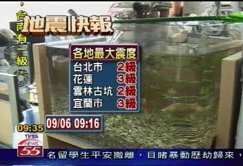 全台搖晃　花蓮規模6.1強震