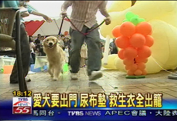 愛犬要出門 尿布墊、救生衣全出籠
