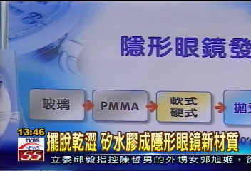 擺脫乾澀　矽水膠成隱形眼鏡新材質