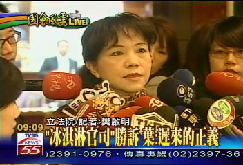 影射葉宜津鬧不倫戀　壹周刊敗訴