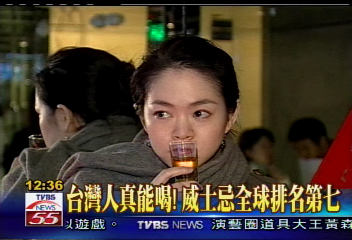 威士忌飲用量　全球十大台灣第七