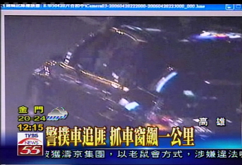 警撲車追匪 抓車窗飆1公里
