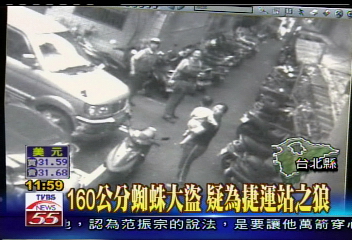 160公分蜘蛛大盜 疑為捷運站之狼