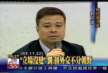 〈獨家〉劉文雄批扁變肯定扁 同僚霧煞煞