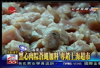 黑心肉粽蒼蠅加料　專銷上海超市
