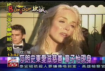 莎朗史東愛滋慈善 章子怡現身
