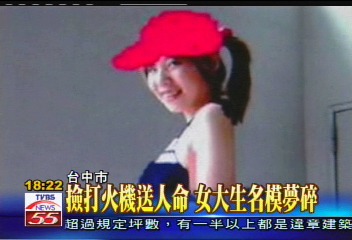 名模夢碎　女大學生部落格留倩影