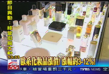 歐系化妝品漲價 漲幅約3到12%