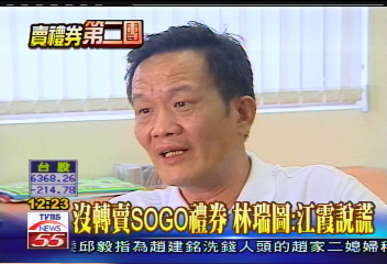 SOGO案/沒轉賣SOGO禮券! 林瑞圖:江霞說謊