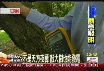 不是天方夜譚　敲大樹也能發電
