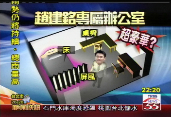 台開偵結／〈獨家〉曝光！趙建銘休息室　坐擁窗景
