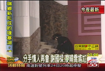 分手情人再會　謝國樑、廖曉喬尷尬