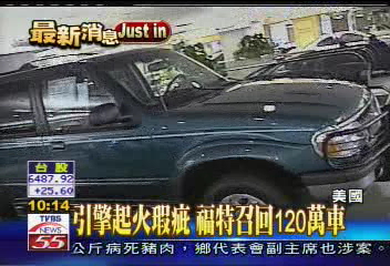 引擎起火瑕疵　福特召回120萬車
