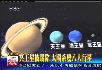 冥王星被踢除　太陽系變八大行星
