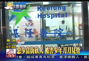 惡少當街砍人　被害少年刀刀見骨