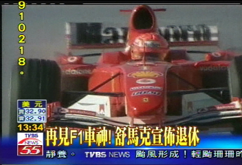 車神舒馬克　F1賽車場傳奇人物