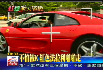 〈獨家〉不怕被K 紅色法拉利趴趴走