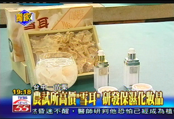 〈獨家〉農試所高價「雪耳」 研發保濕化妝品