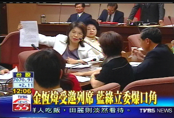 金恆煒受邀列席 藍綠立委爆口角