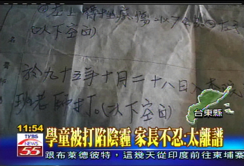 補習班過度體罰？　學童左手淤青發腫