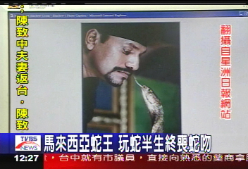 馬來西亞蛇王 玩蛇半生終喪蛇吻
