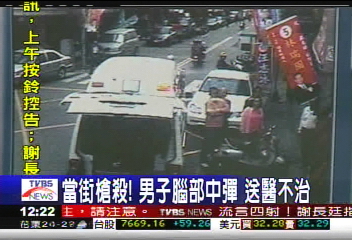 當街槍殺! 男子腦部中彈送醫不治