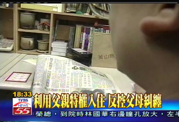 利用父親特權入住 反控父母糾纏