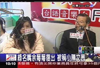 綠名嘴余莓莓復出　被稱小陳文茜