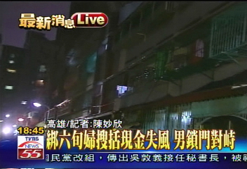 警匪對峙！　匪抱瓦斯筒拒捕
