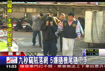 9秒竊賊落網 5嫌隨機尾隨下手